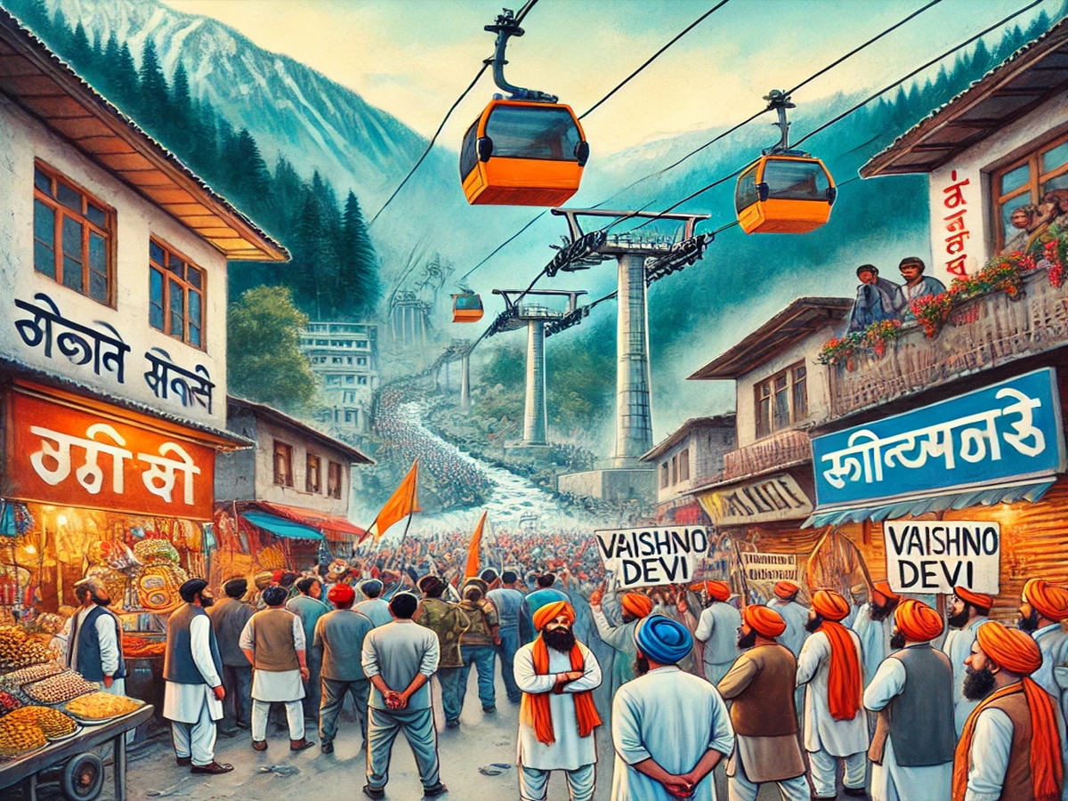 Katra Ropeway: वैष्णो देवी में रोपवे परियोजना पर बवाल, दुकानदारों की हड़ताल, विरोध में गरजे नारे