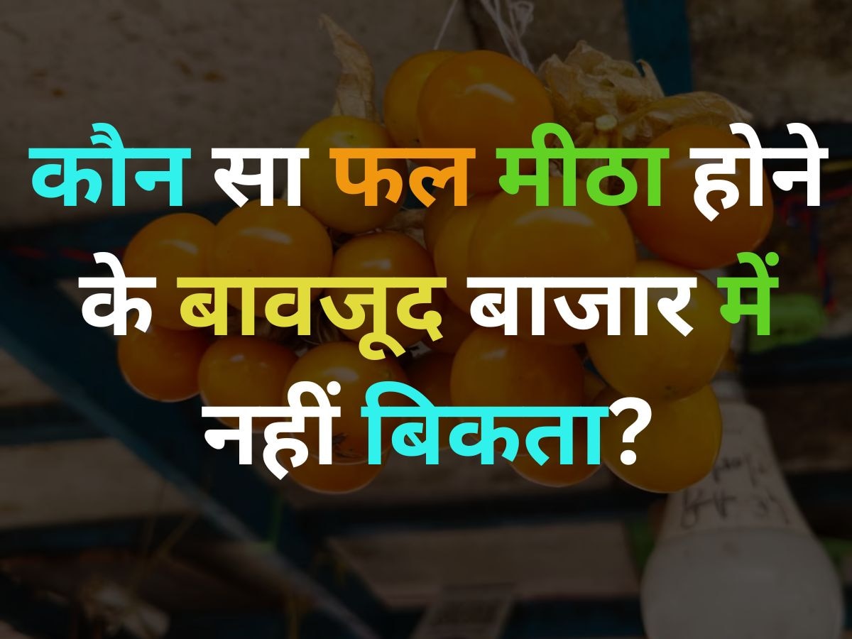 GK Quiz: वो कौन सा फल है, जो मीठा होने के बाद भी बाजार में नहीं बिकता है?