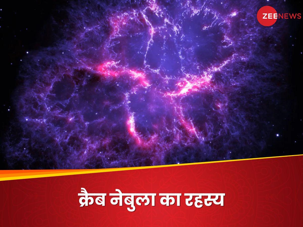 Science News in Hindi: Crab Nebula Zebra Patterns Coming From Pulsars ...