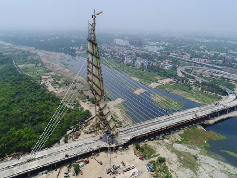 Etawah signature bridge built on Chambal river Will reach Gwalior ...