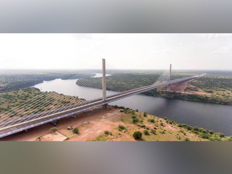 Etawah signature bridge built on Chambal river Will reach Gwalior ...
