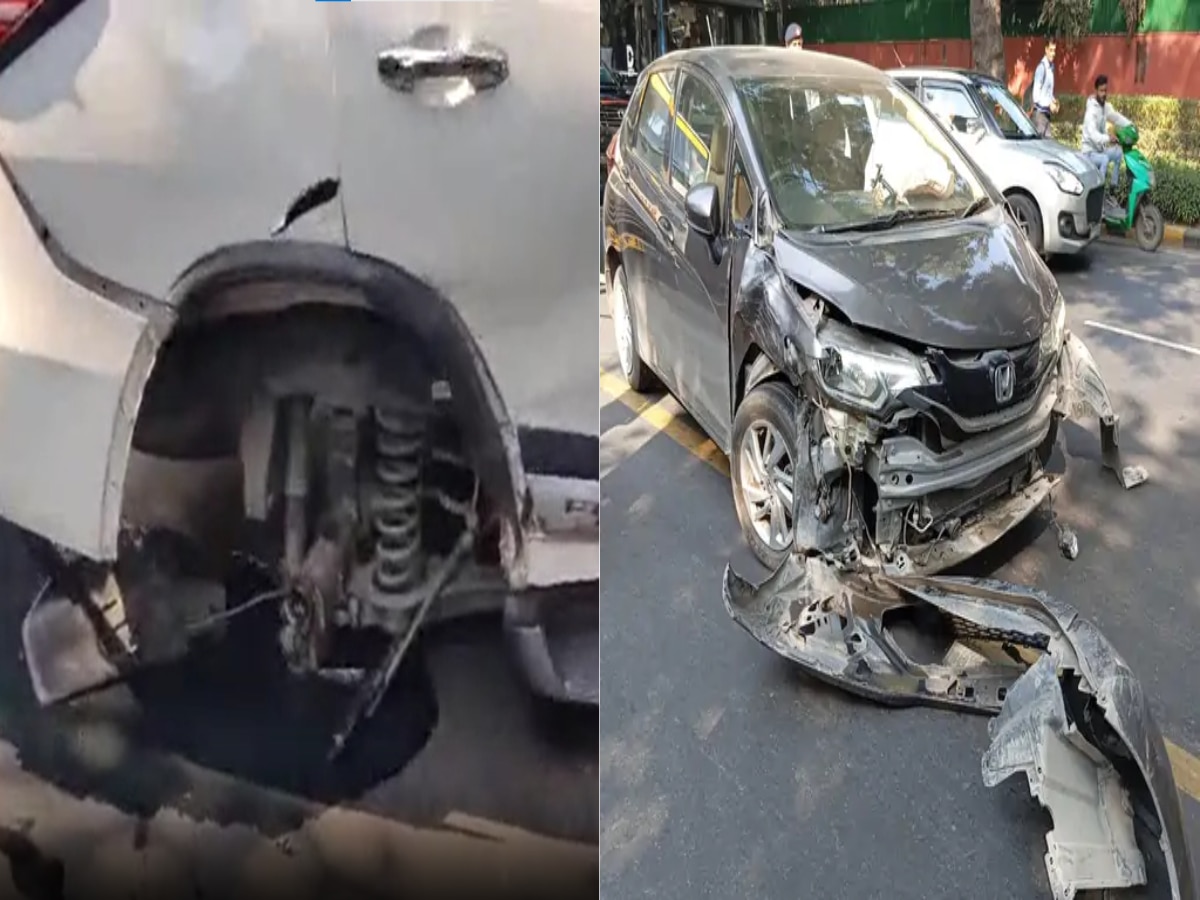 Delhi Accident: बिप्लब देब के काफिले के साथ हुआ हादसा, एक कार का निकला टायर और 3 गाड़ियां आपस में टकराई 