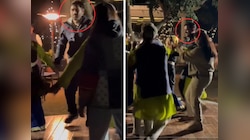बाहर आया धोनी के अंदर का पहाड़ी, ऋषिकेश में गुलाबी शरारा पर जमकर थिरके, देखें वीडियो