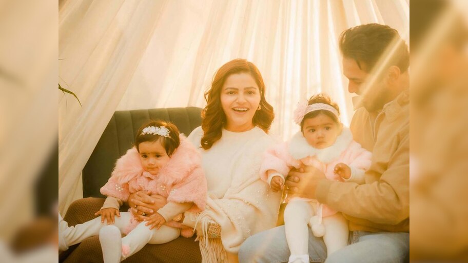 Rubina Dilaik on breast Feeding to Twins baby says her husband help in ...