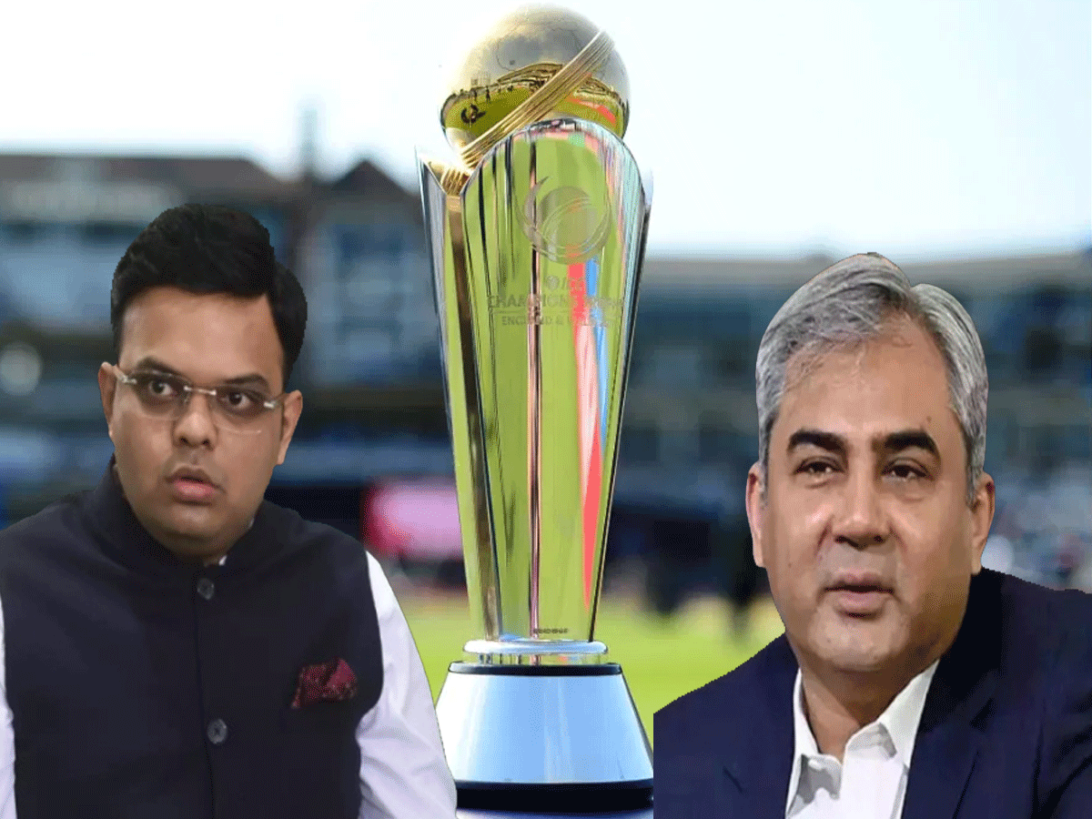 PCB accepts hybrid model for icc Champions Trophy 2025 wants similar provisions for ICC events held in India | Hybrid Model पर भारत के सामने पाक ने रखी ऐसी शर्त सोचने पर