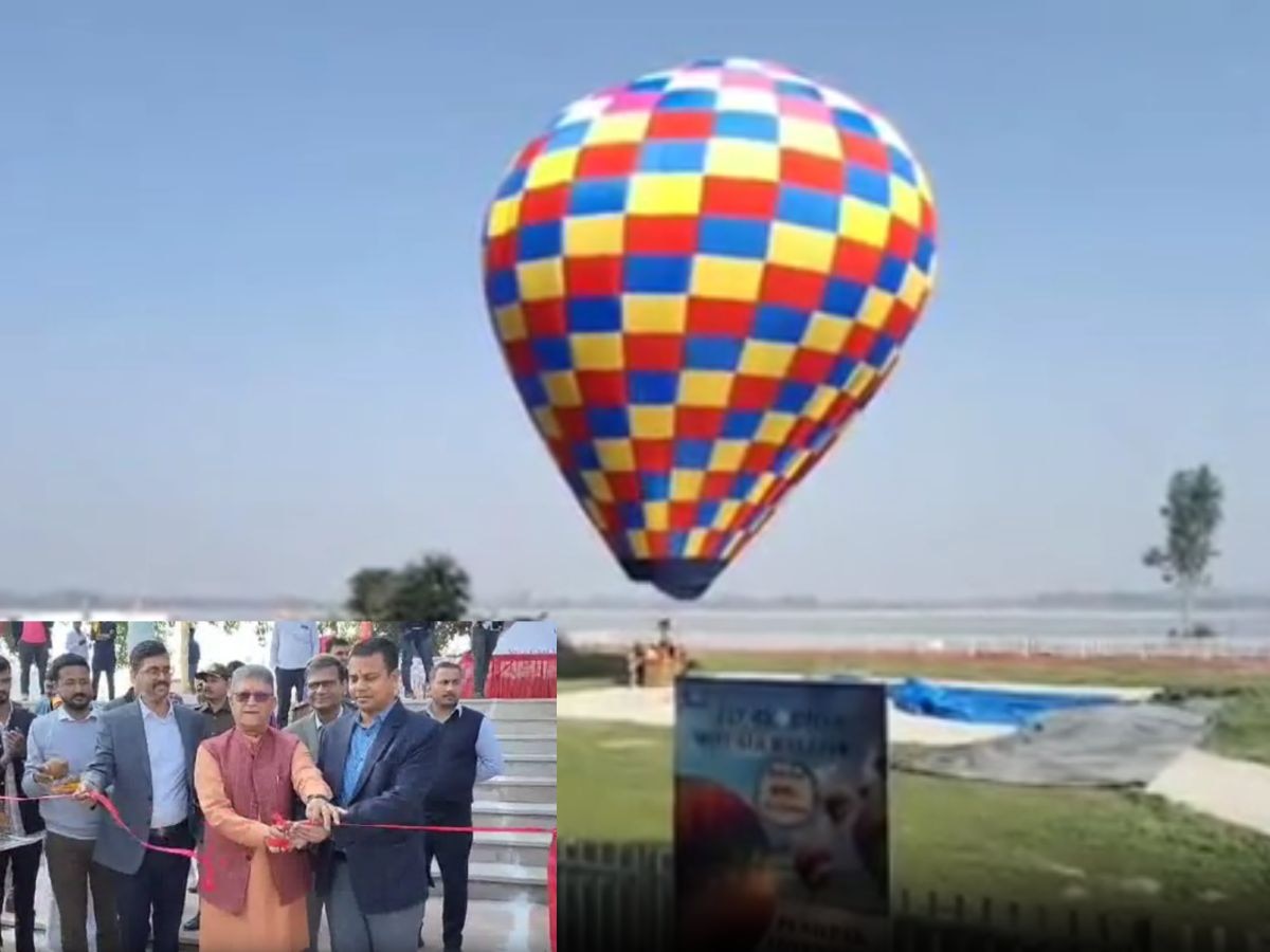 Hot air balloon inaugration in Ayodhya