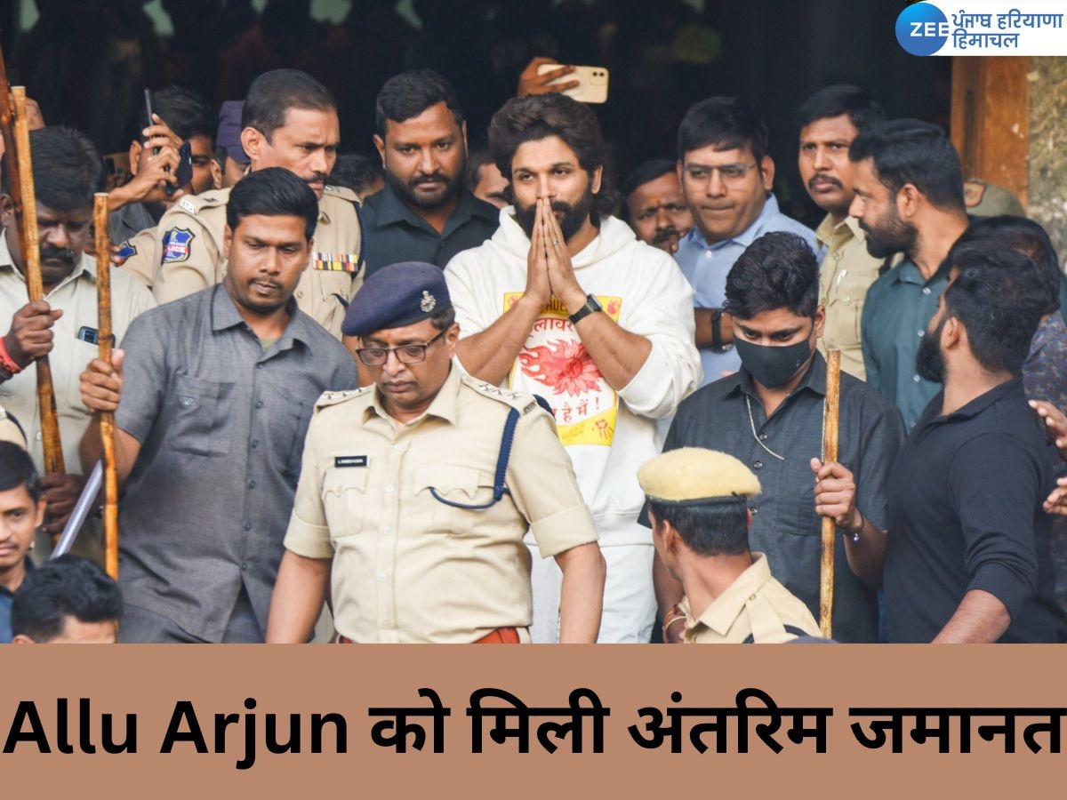 संध्या थिएटर भगदड़ हादसे में Allu Arjun को तेलंगाना हाईकोर्ट से  मिली अंतरिम जमानत