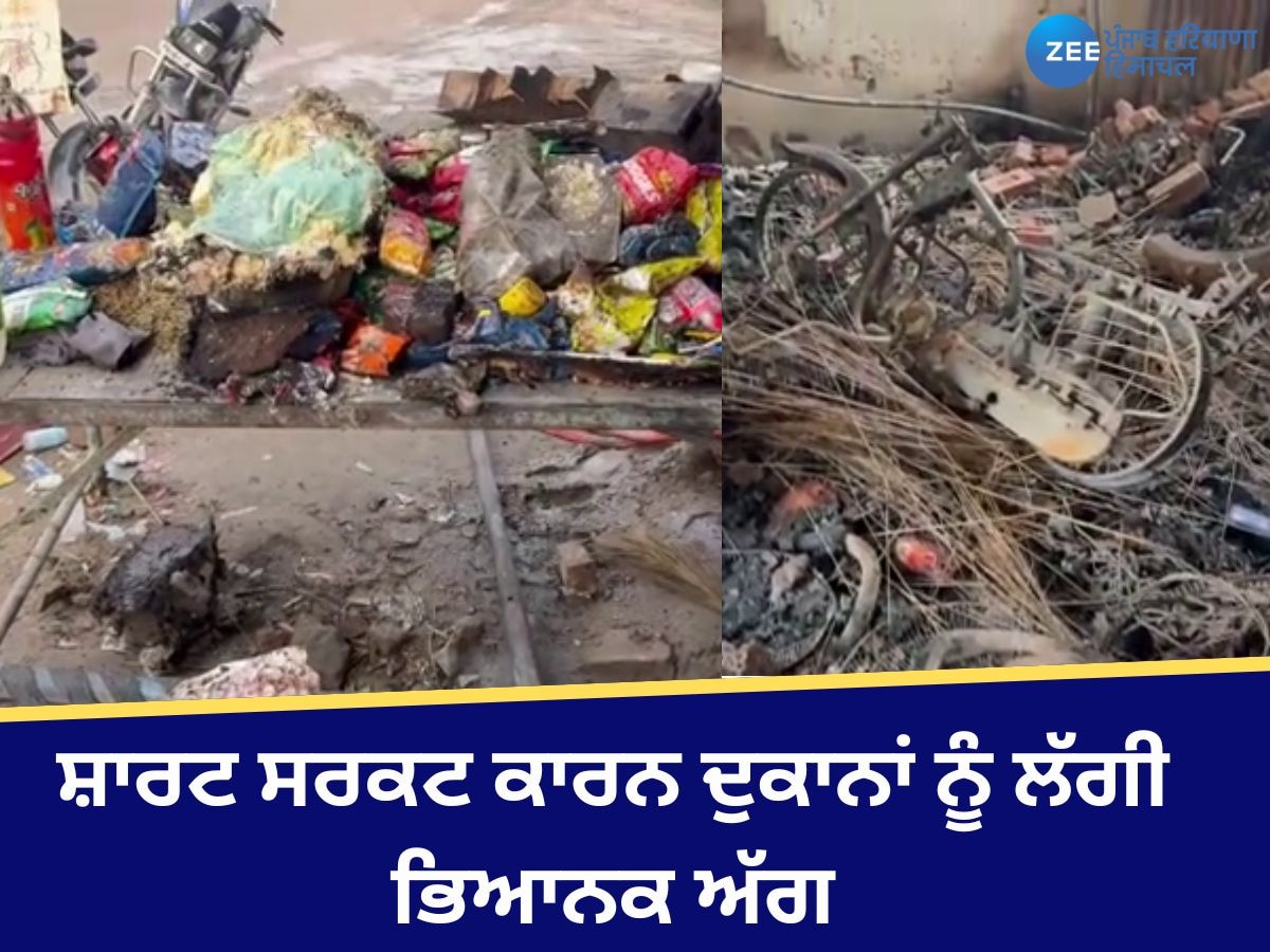 Ferozepur News: ਸ਼ਾਰਟ ਸਰਕਟ ਕਾਰਨ ਦੁਕਾਨ 'ਚ ਲੱਗੀ ਭਿਆਨਕ ਅੱਗ, ਲੱਖਾਂ ਰੁਪਏ ਦਾ ਹੋਇਆ ਨੁਕਸਾਨ 