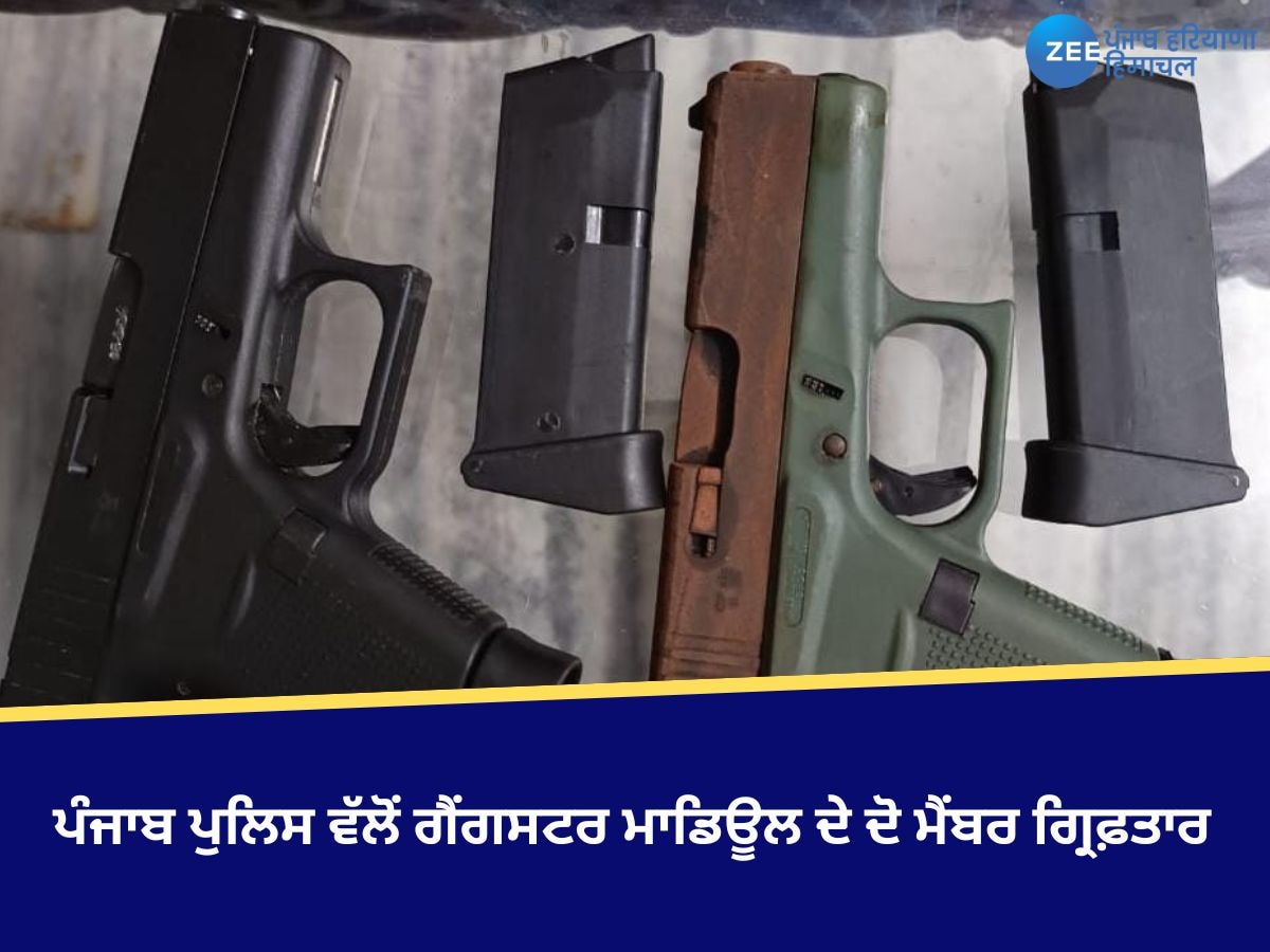 Pathankot News: ਪੰਜਾਬ ਪੁਲਿਸ ਵੱਲੋਂ ਗੈਂਗਸਟਰ ਮਾਡਿਊਲ ਦੇ ਦੋ ਮੈਂਬਰ ਗ੍ਰਿਫ਼ਤਾਰ; ਦੋ ਗਲਾਕ ਪਿਸਤੌਲ ਬਰਾਮਦ