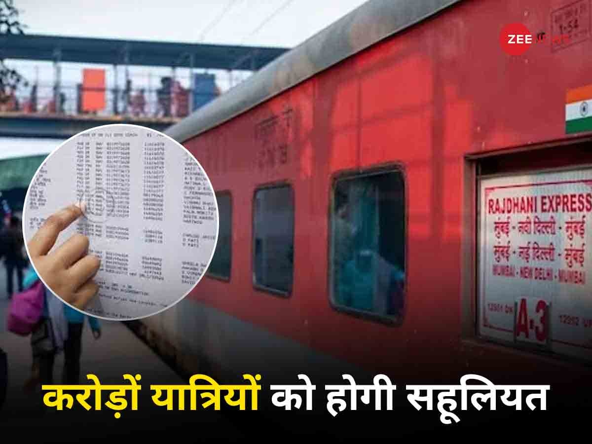 Indian Railways: रेलवे यात्र‍ियों के लि‍ए सबसे बड़ा अपडेट, ट्रेन चलने से 15 म‍िनट पहले बनेगा फाइनल चार्ट!