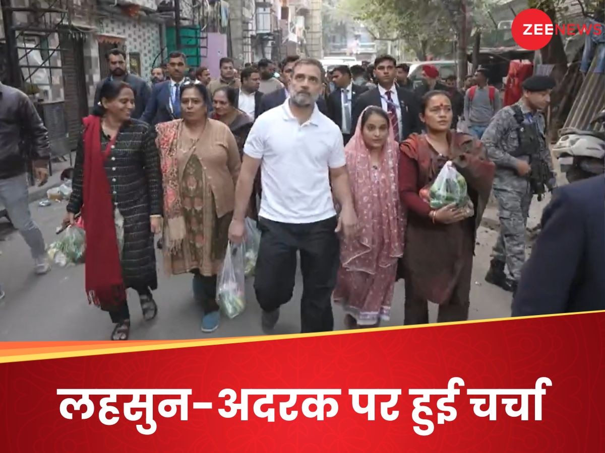 महिलाओं के साथ मंडी पहुंचे राहुल गांधी, हाथ में टांगकर लाए सब्जियों से भरी थैली