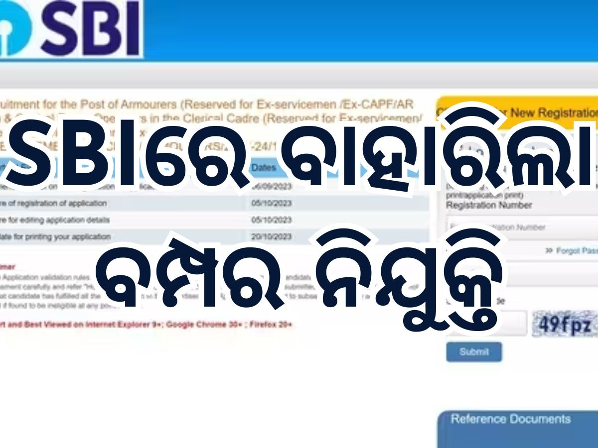 SBI Clerk Recruitment 2024: ଷ୍ଟେଟ ବ୍ୟାଙ୍କରେ ୧୩ ହଜାର ପଦବୀ ପାଇଁ ବାହାରିଲା ନିଯୁକ୍ତି, ଏପରି କରନ୍ତୁ ଆବେଦନ