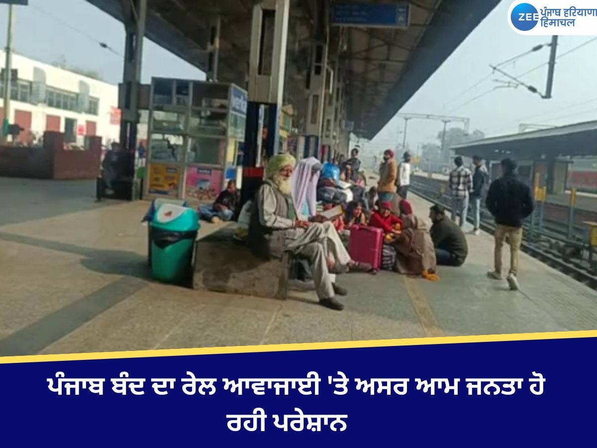 Amritsar News: ਪੰਜਾਬ ਬੰਦ ਦਾ ਰੇਲ ਆਵਾਜਾਈ 'ਤੇ ਅਸਰ, ਆਮ ਜਨਤਾ ਹੋ ਰਹੀ ਪਰੇਸ਼ਾਨ