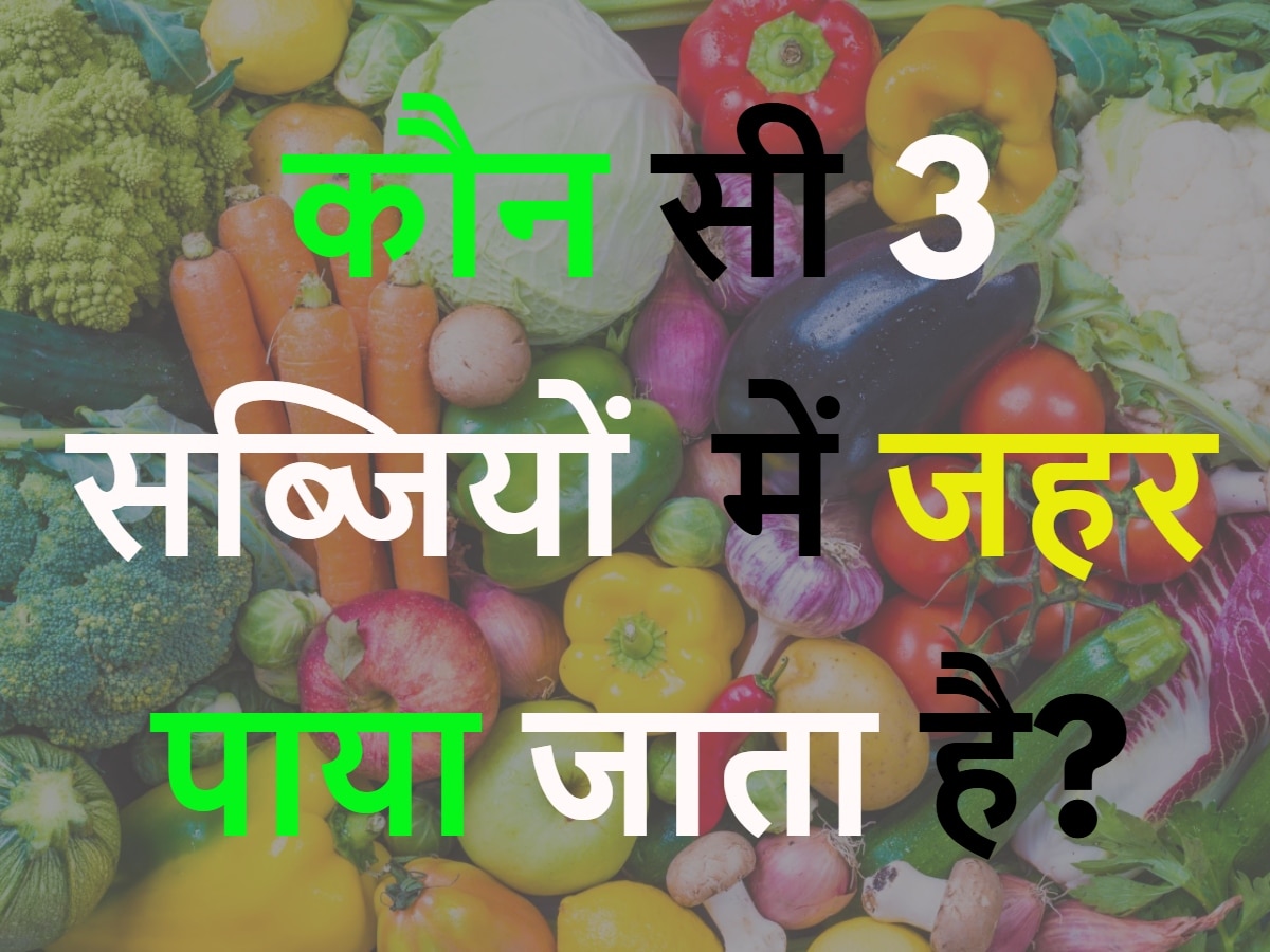 GK Quiz: कौन सी 3 सब्जियों में जहर पाया जाता है?