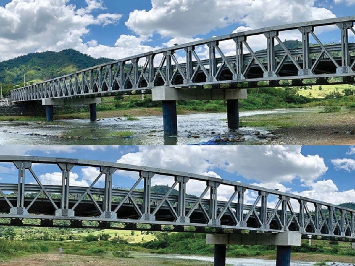 four lane steel bridge