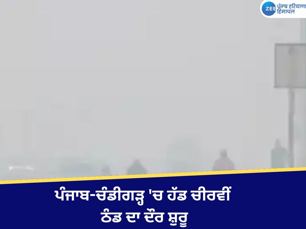 Punjab Weather Update: ਪੰਜਾਬ-ਚੰਡੀਗੜ੍ਹ 'ਚ ਹੱਡ ਚੀਰਵੀਂ ਠੰਡ ਦਾ ਦੌਰ ਸ਼ੁਰੂ, ਸੰਘਣੀ ਧੁੰਦ ਕਰਕੇ ਵਿਜ਼ੀਬਿਲਟੀ ਘਟੀ