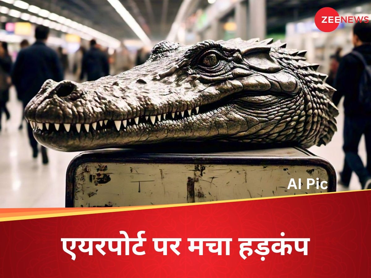 Delhi Airport Crocodile: ओ तेरी! मगरमच्छ का कटा सिर लेकर दिल्ली एयरपोर्ट पर उतरा परदेसी