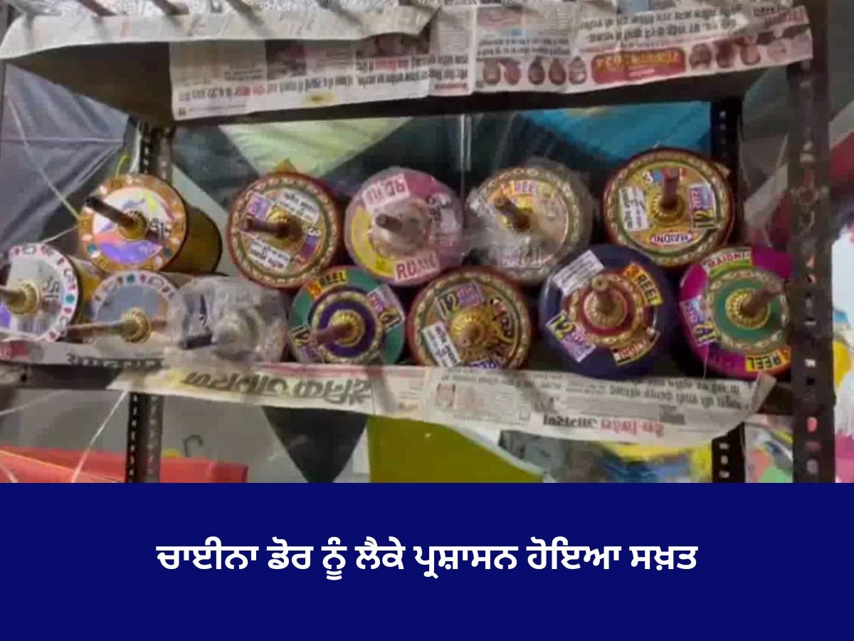 Ludhiana News: ਚਾਈਨਾ ਡੋਰ ਨੂੰ ਲੈਕੇ ਪ੍ਰਸ਼ਾਸਨ ਹੋਇਆ ਸਖ਼ਤ, ਗਠਿਤ ਕੀਤੀਆਂ ਫਲਾਇੰਗ ਟੀਮਾਂ