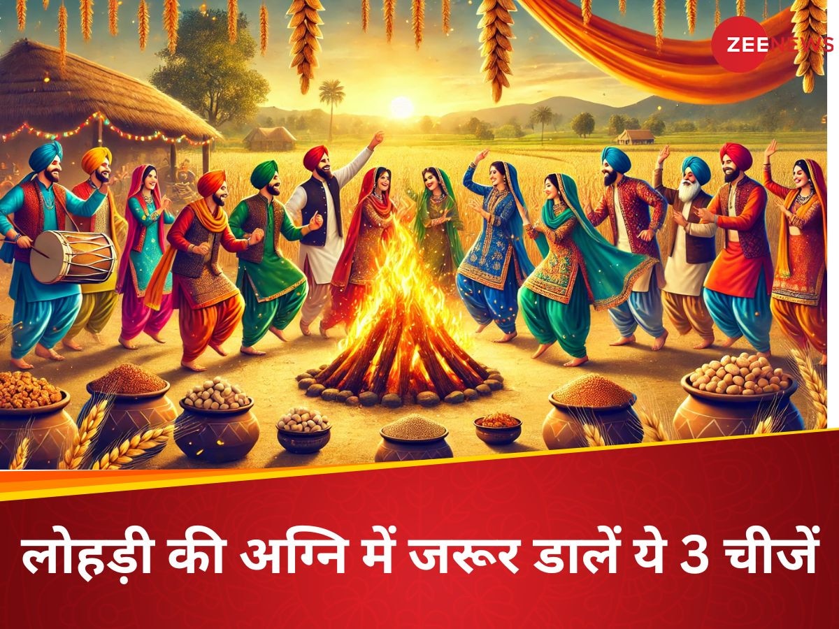 Lohri 2025: लोहड़ी पर अग्नि में जरूर डालें ये 3 चीजें, हमेशा बनी रहेगी सुख-समृद्धि 