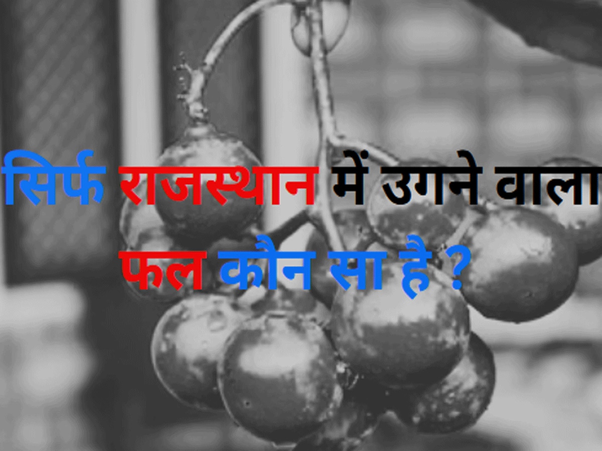 Which fruit grows only in Rajasthan with health benefits