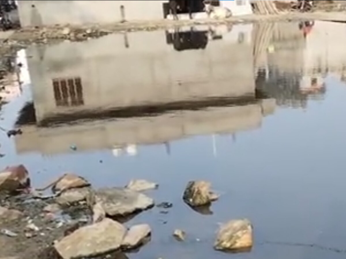 Dholpur News: नाले के रिसाव से जलभराव बन रहा सेठ कॉलोनी में बिमारियों का कारण