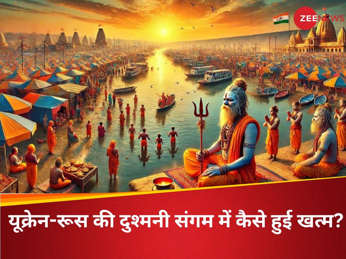 महाकुंभ ने मिटाई यूक्रेन-रूस की दुश्मनी! संगम पर एक ही मंच पर बह रही प्रेम की गंगा