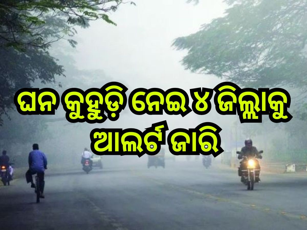 Weather Update: ଆହୁରି କମିବ ଶୀତ, ଘନ କୁହୁଡି଼ ନେଇ ୪ ଜିଲ୍ଲାକୁ ଆଲର୍ଟ ଜାରି