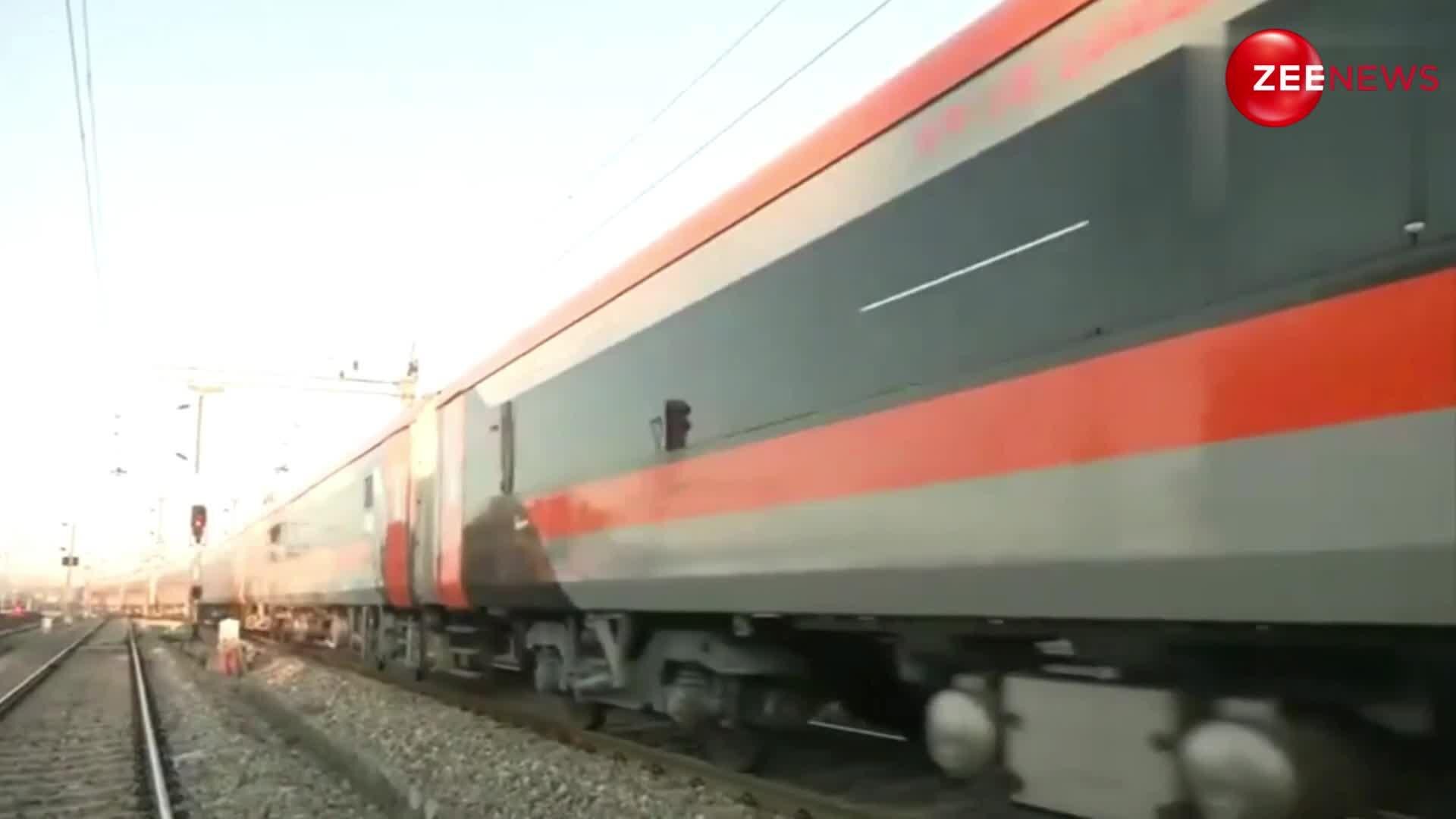 first trial of vande bharat train from shri mata vaishno devi railway ...