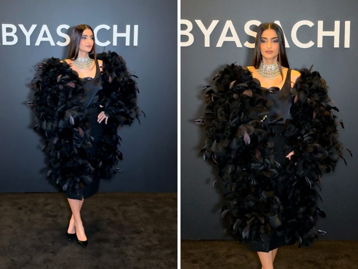 ब्लैक आउटफिट में सोनम कपूर