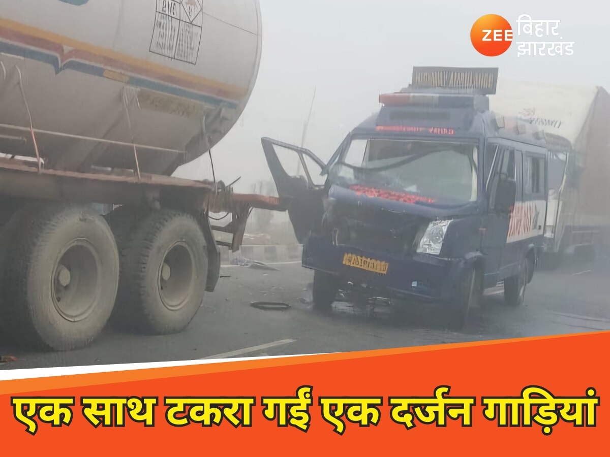 Nh27 Many vehicle collision on nh27 in motihari due to dense fog one died ...
