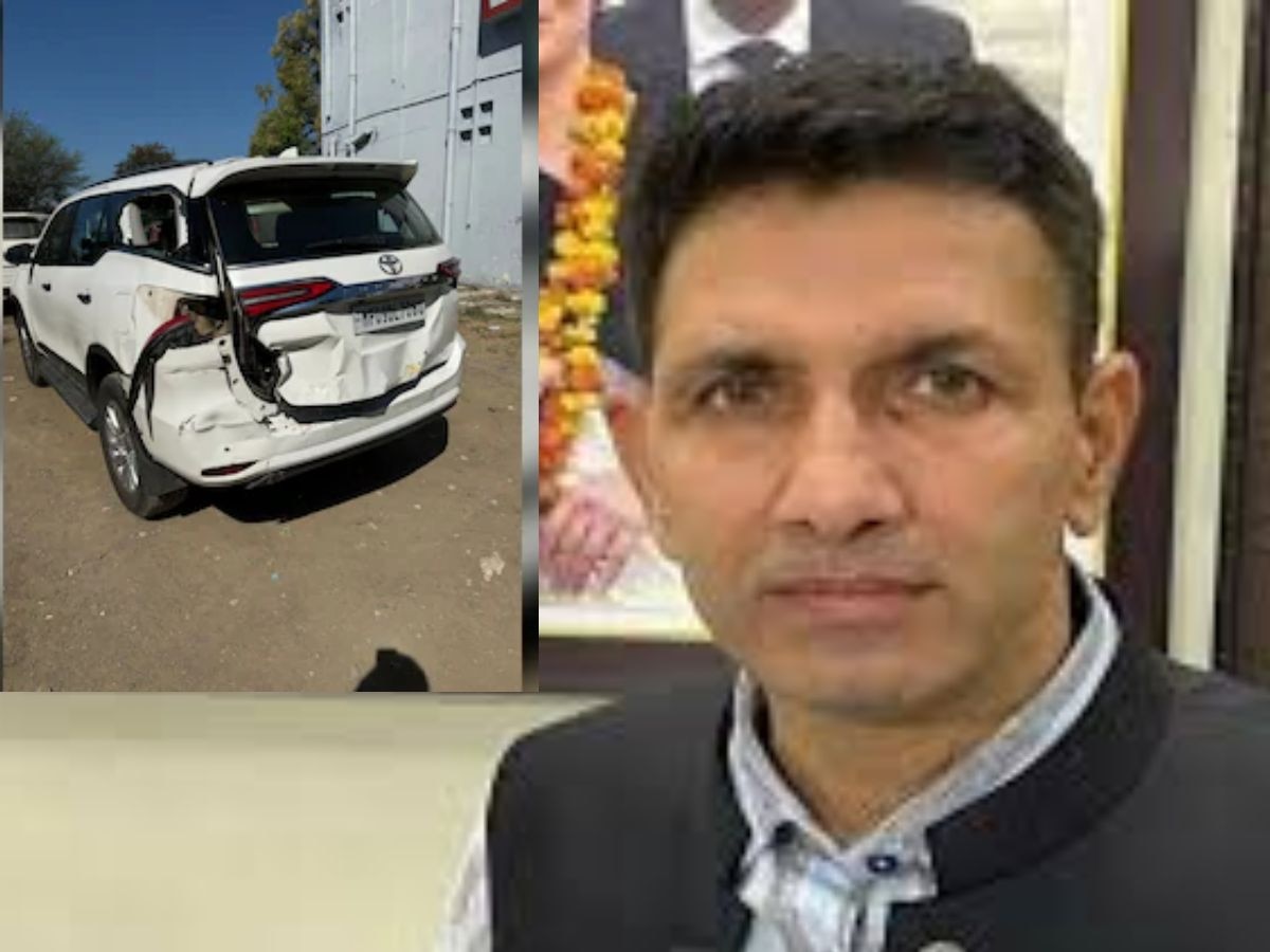 mp congress president jitu patwari car accident 