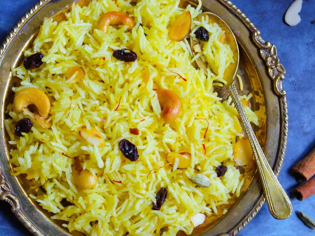basant panchami 2025 yellow sweet rice recipe on saraswati puja meethe ...