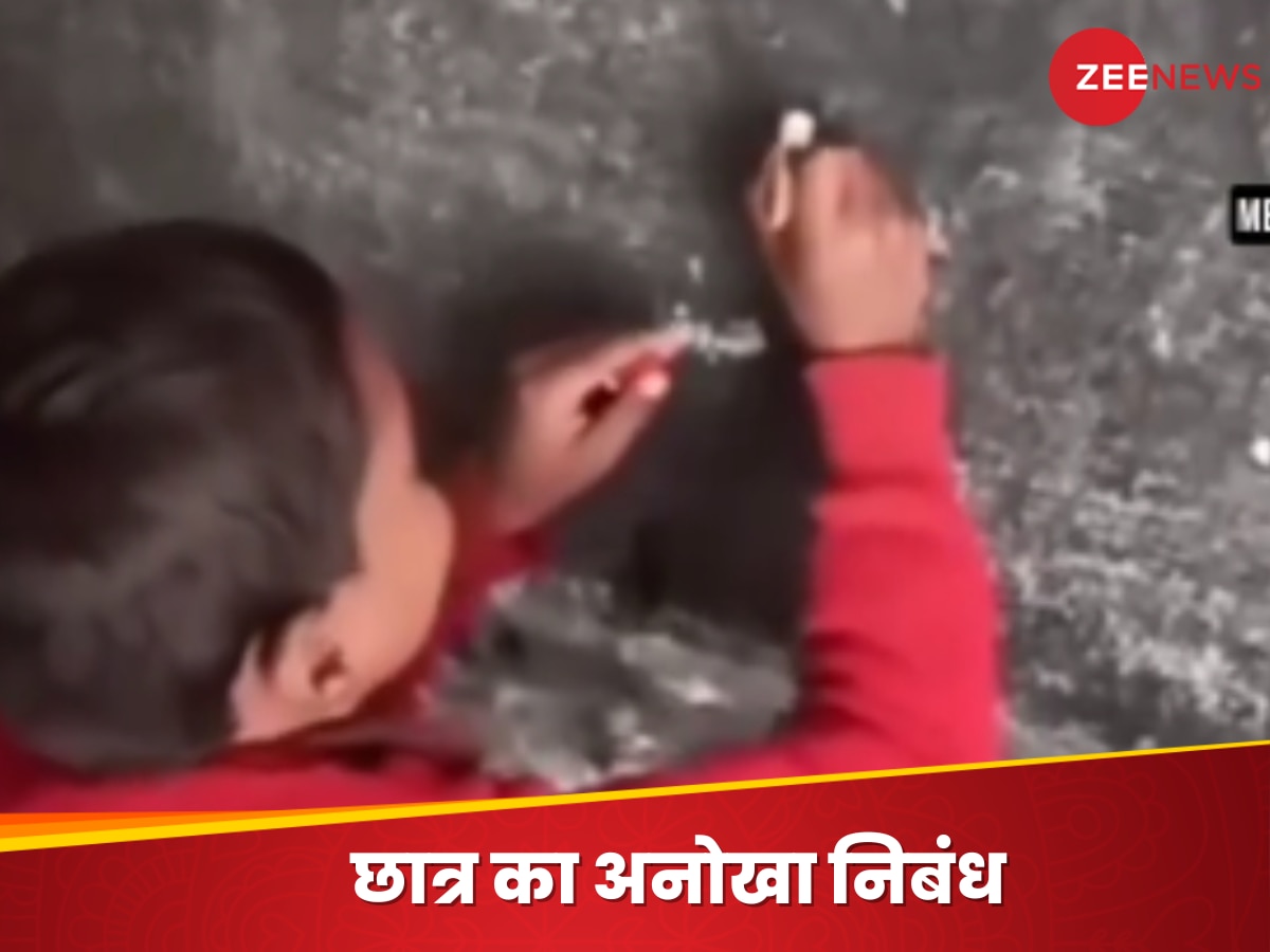 Viral Video: मास्टर ने गाय के ऊपर निबंध लिखने को कहा, स्टूडेंट ने ब्लैकबोर्ड पर लिख दिया ऐसा जवाब...