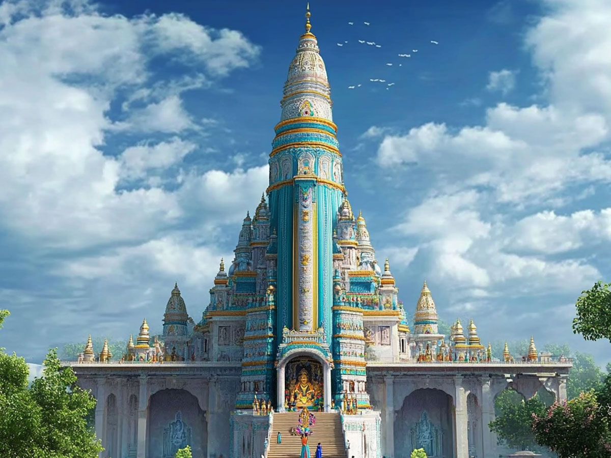 world Tallest Temple will be Chandrodaya Mandir in Mathura Vrindavan UP ...