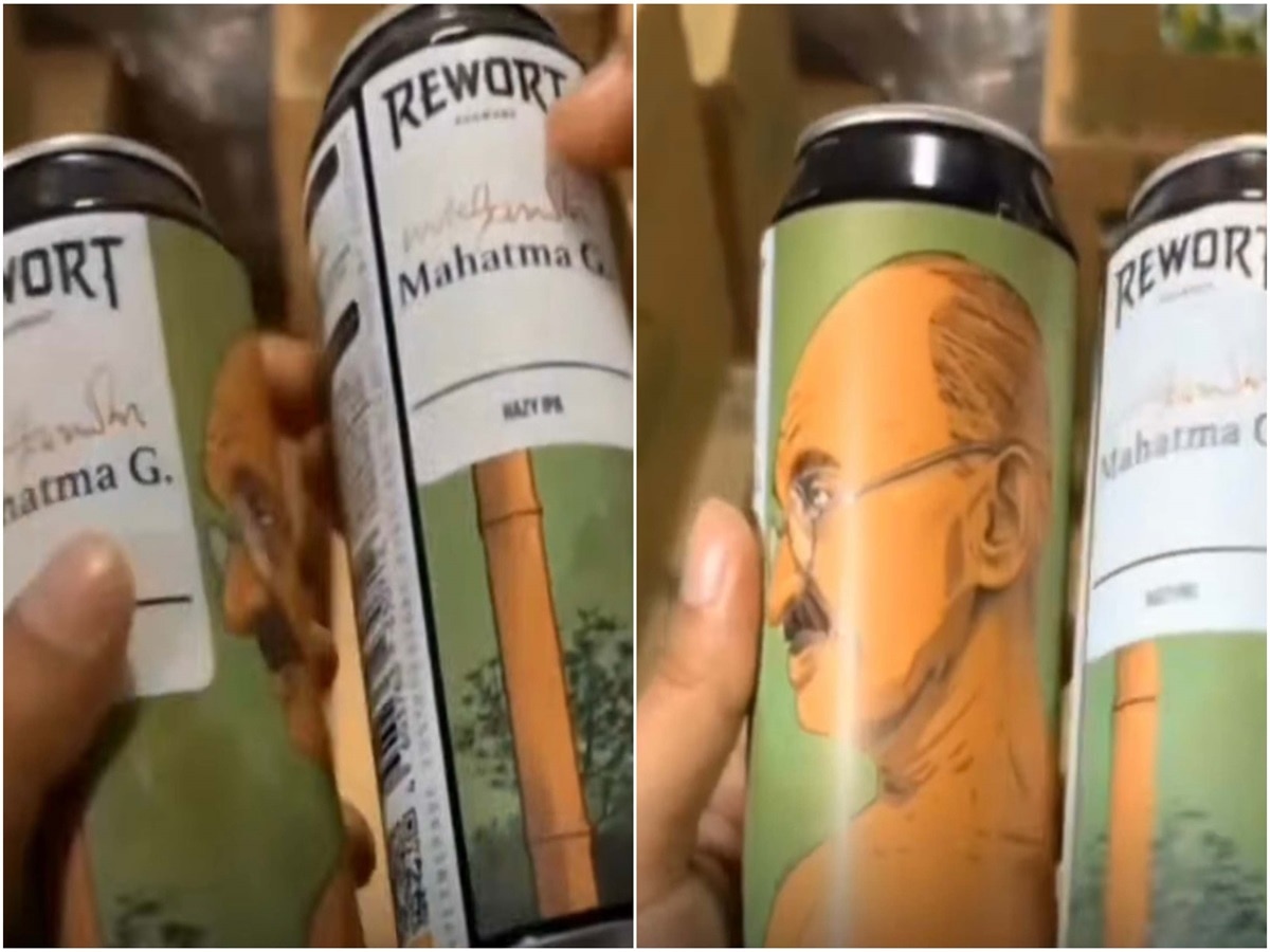 Russia Company selling beer in the name of Mahatma Gandhi