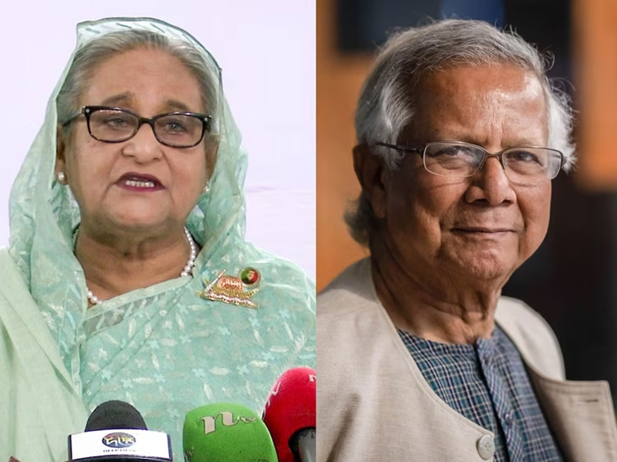 बांग्लादेश बन चुका है आतंकवाद का गढ़, हसीना का यूनुस सरकार पर बड़ा हमला बांग्लादेश बन चुका है आतंकवाद का गढ़, हसीना का यूनुस सरकार पर बड़ा हमला