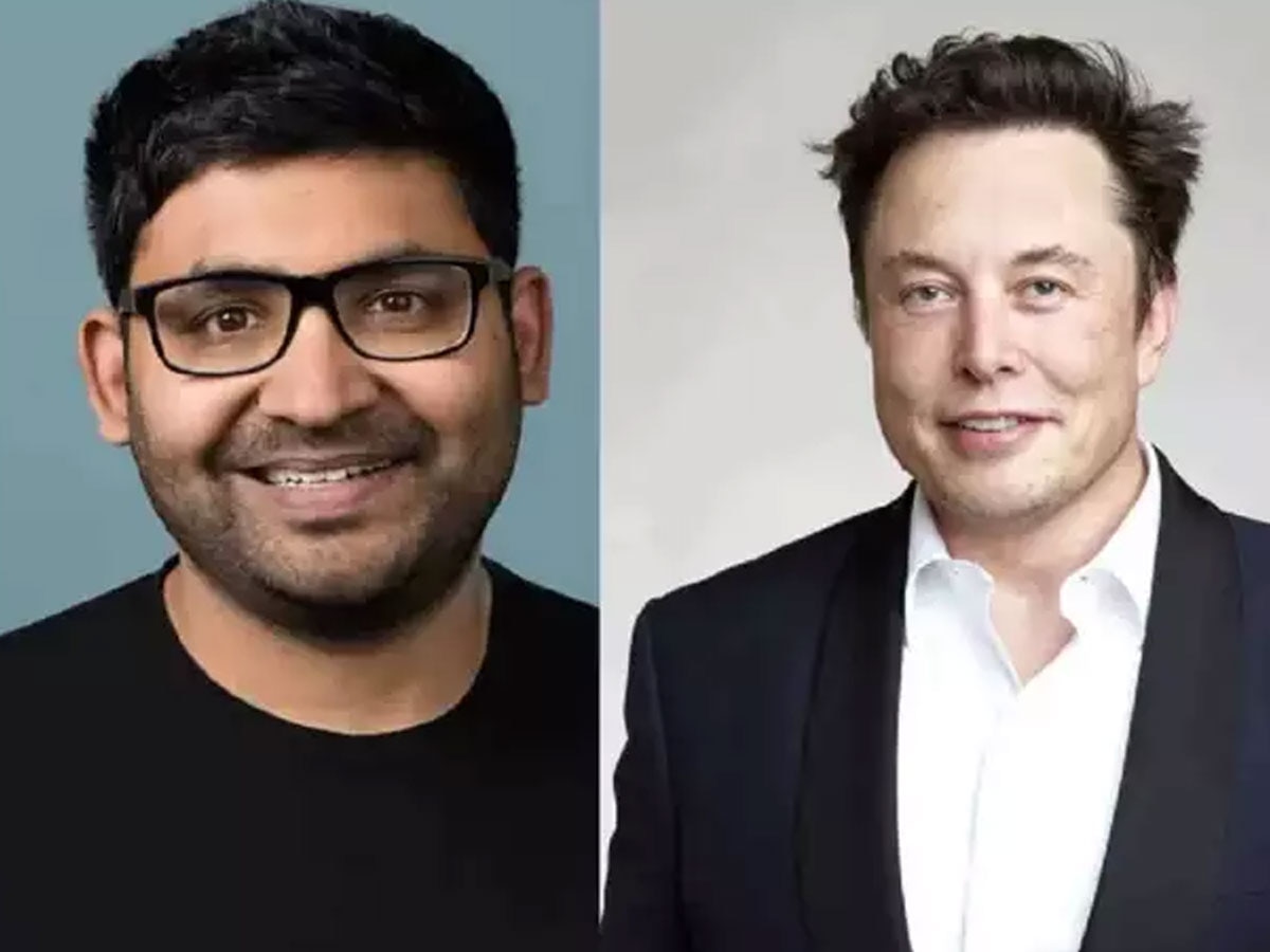 Parag Agrawal and Elon Musk