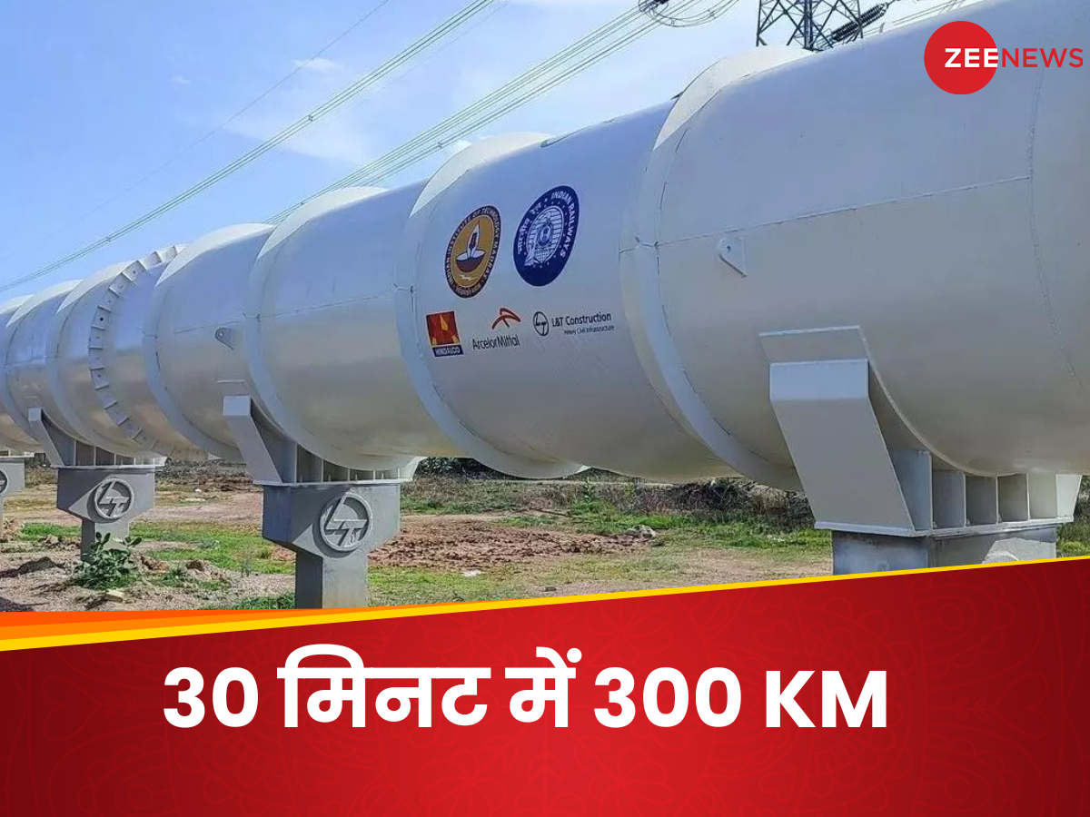 Indiafirst Hyperloop Train Track India First Hyperloop Train Track With 1100 km per hour speed reach ...