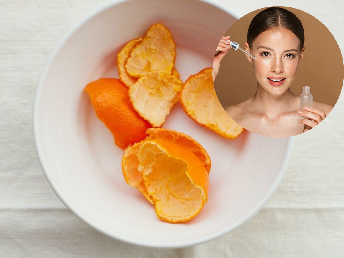 DIY Vitamin C serum at home from orange peel get rid of blemishes ...