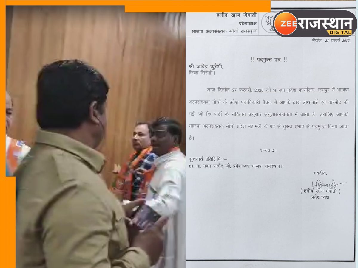 Javaed Rajesthan Rajasthan Javed Qureshi slapped him in front of state president and was ...