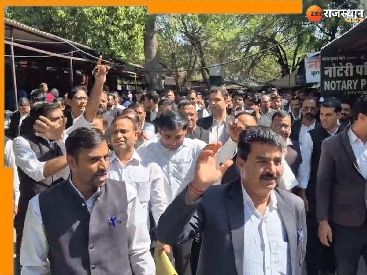 Ajmer News: पुरुषोत्तम जाखेटिया की हत्या पर आक्रोश, अधिवक्ताओं ने किया ब्यावर बंद, कलेक्ट्रेट तक निकाली रैली