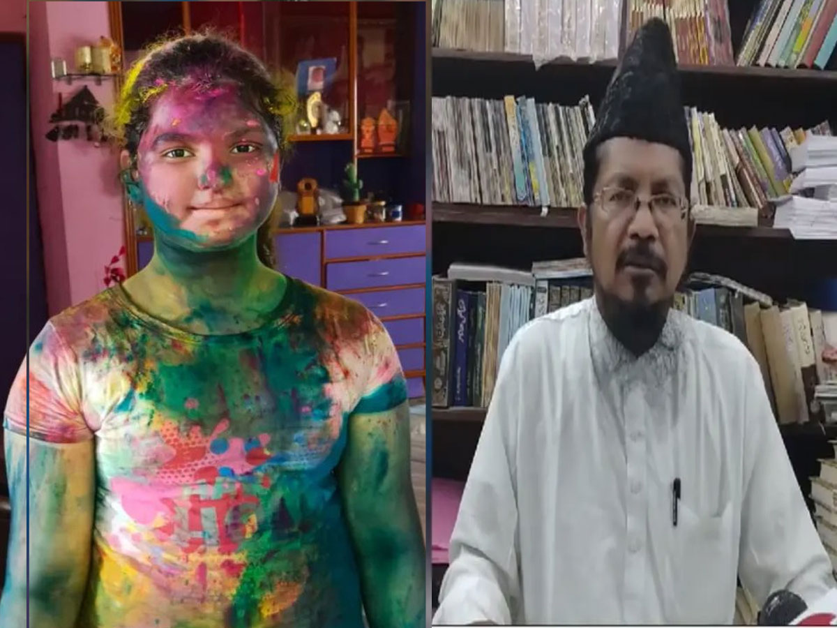 क्रिकेटर शमी की बेटी के होली खेलने पर भड़के मौलाना, दे डाली ये नसीहत क्रिकेटर शमी की बेटी के होली खेलने पर भड़के मौलाना, दे डाली ये नसीहत