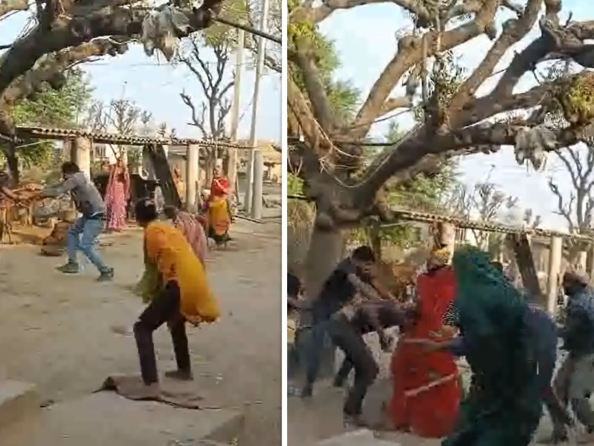 Dholpur News:  दो पक्षों में हुई जमकर हुई मारपीट, लाठी, डंडे और कुल्हाड़ी से लड़ते आए नजर