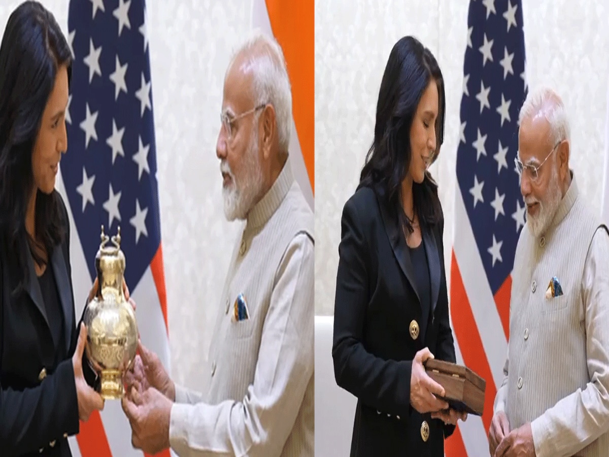 PM मोदी ने तुलसी गबार्ड से की मुलाकात.. तोहफे में दिया पवित्र जल, रिटर्न मिला ये खास गिफ्ट