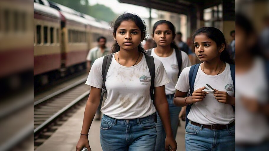 बिना किसी को बताए 24 किलोमीटर पैदल चलकर हिसार स्टेशन पहुंची 4 छात्राएं, फिर चूरू में...