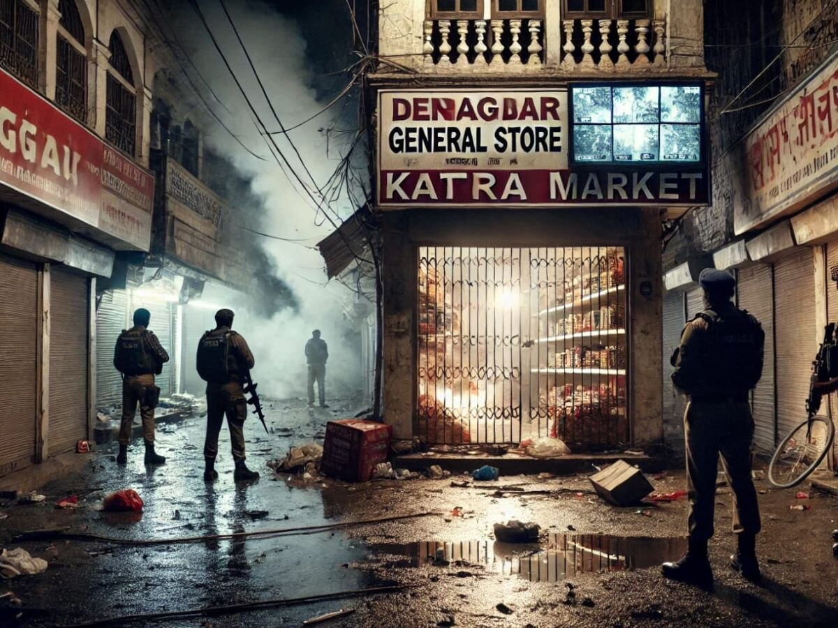 Police arrested miscreants carried out bomb blast, AI photo