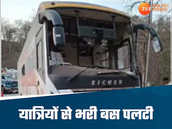 जबलपुर में दर्दनाक सड़क हादसा, यात्री बस पलटने से तीन की मौत, 25 से ज्यादा घायल 
