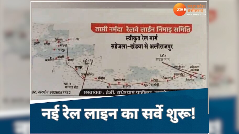एमपी में यहां बिछेगी 221 किलोमीटर लंबी नई रेल लाइन, सर्वे का काम शुरू, इन 5 जिलों को होगा बड़ा लाभ