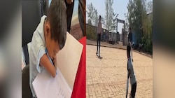 हाथ-पैर नहीं, घुटनों के बल दौड़ता है 12 साल का कृष्णा, लगता है जबरदस्त चौके-छक्के 