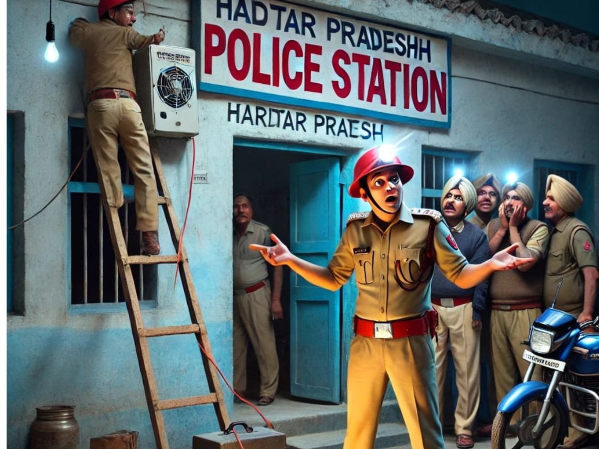 Hardoi lineman cut police station, AI Photo